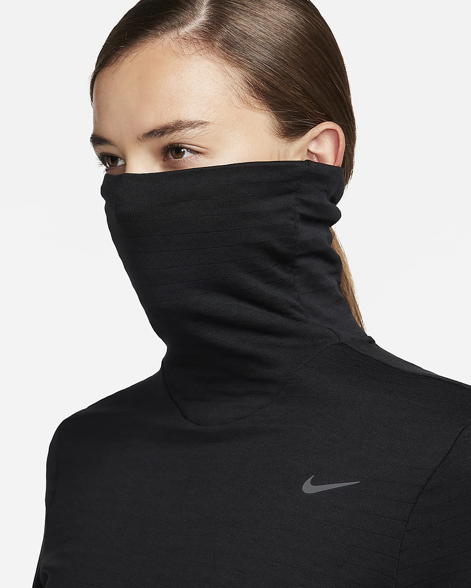 Nike Therma-FIT Swift Women's Turtleneck Running Top - Black