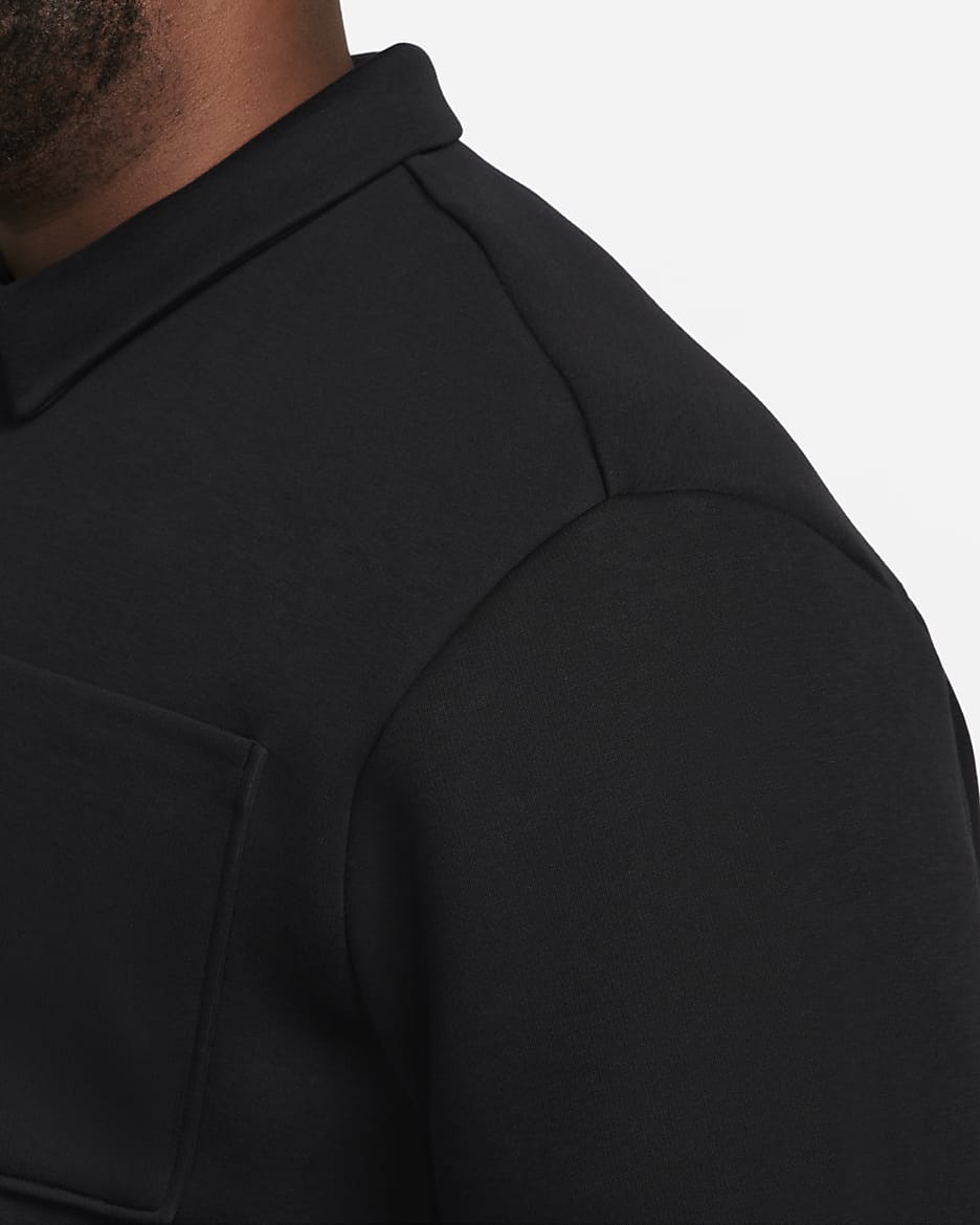 Surchemise oversize Nike Sportswear Tech Fleece Reimagined pour homme - Noir/Noir