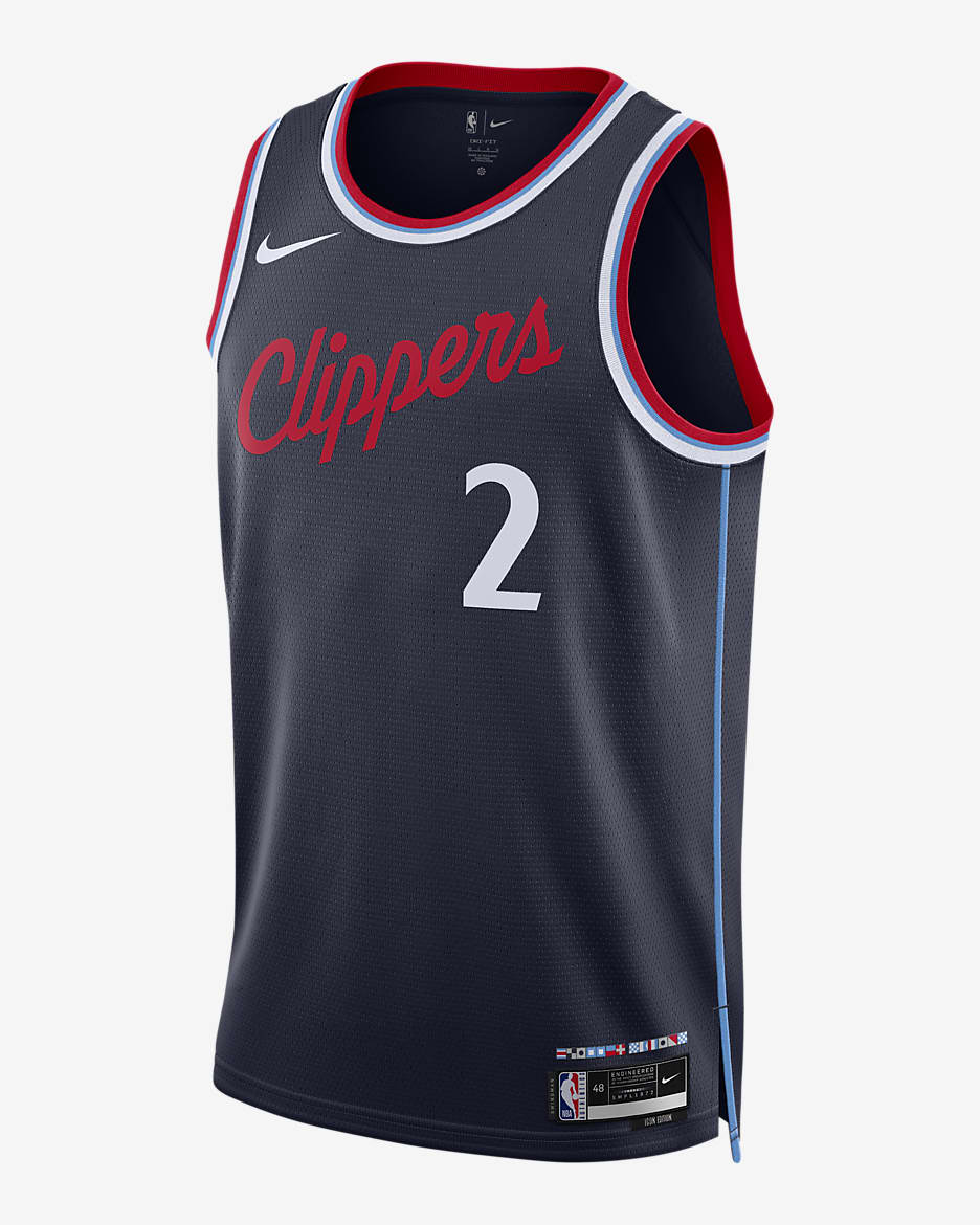 Kawhi Leonard LA Clippers 2024/25 Swingman Icon Edition Men's Nike Dri-FIT NBA Jersey - College Navy