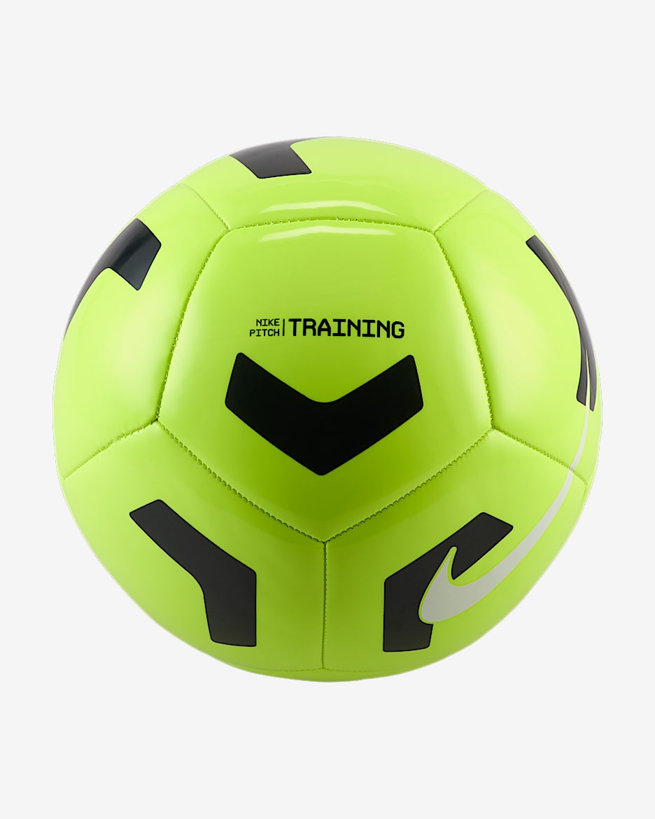 Balón de entrenamiento de fútbol Nike Pitch - Volt/Negro/Blanco