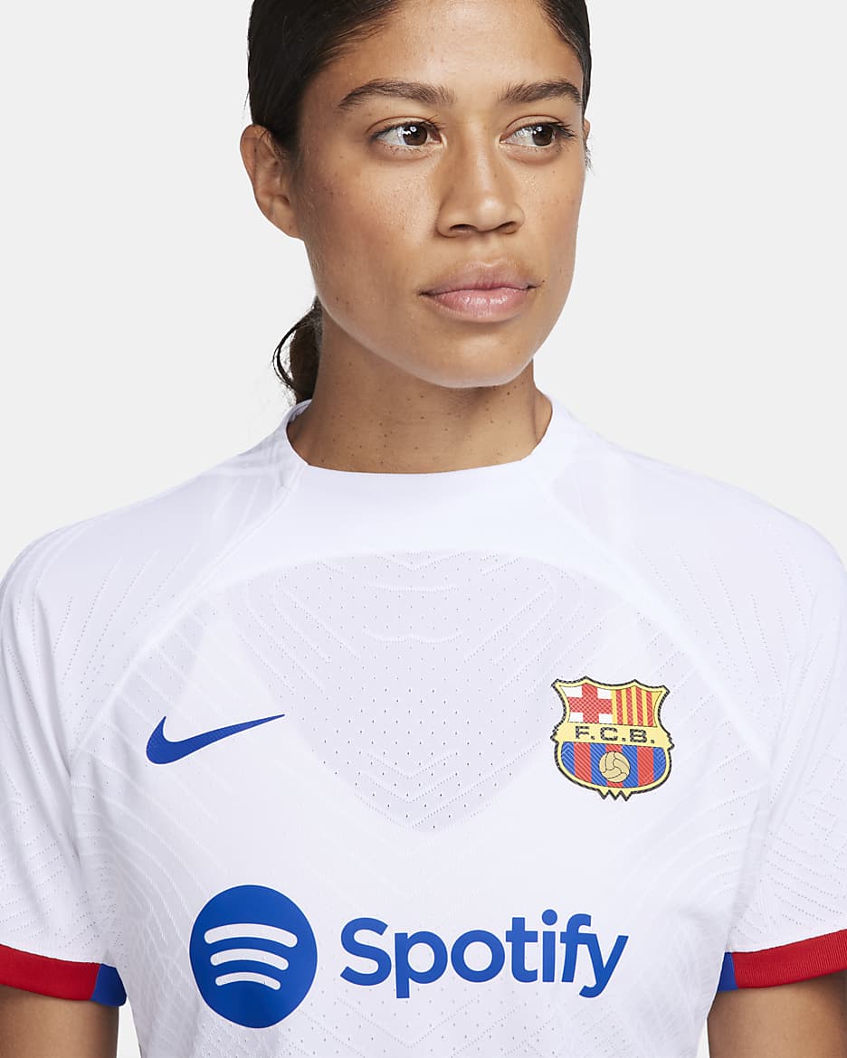 Maillot de football Nike Dri-FIT ADV FC Barcelona 2023/24 Match Extérieur pour femme - Blanc/Royal Blue/University Red/Royal Blue