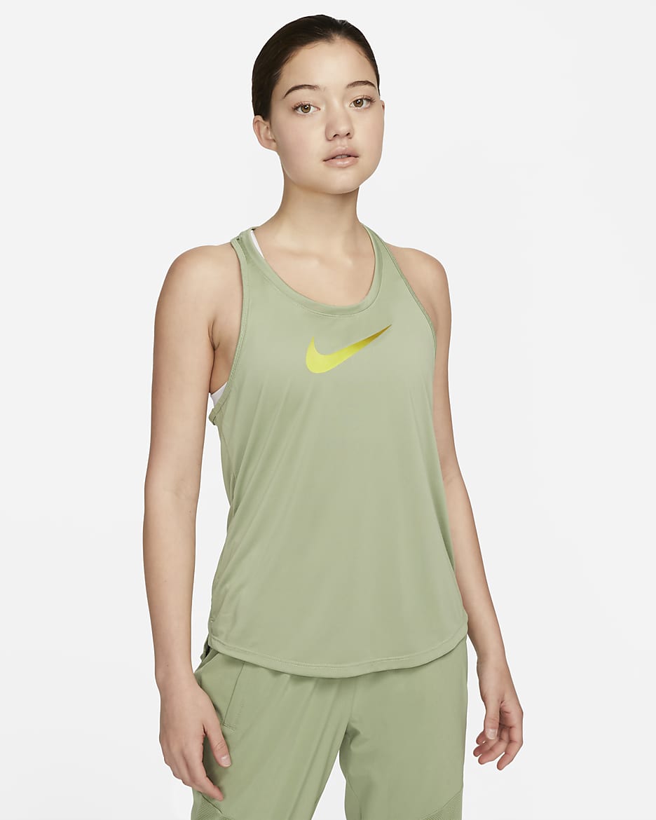 Nike Dri-FIT One Swoosh Women's Tank Top - Oil Green