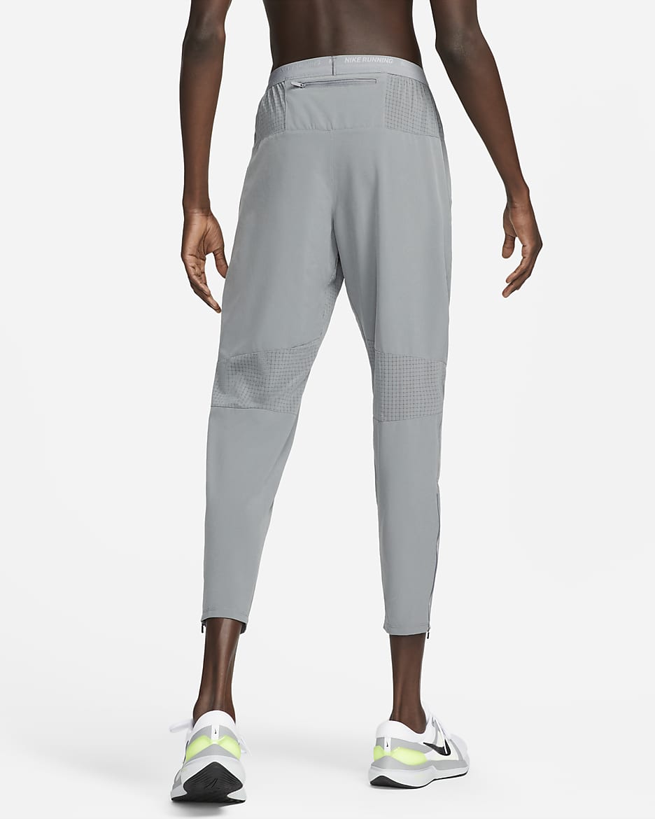 Vævede Nike Phenom Dri-FIT-løbebukser til mænd - Smoke Grey