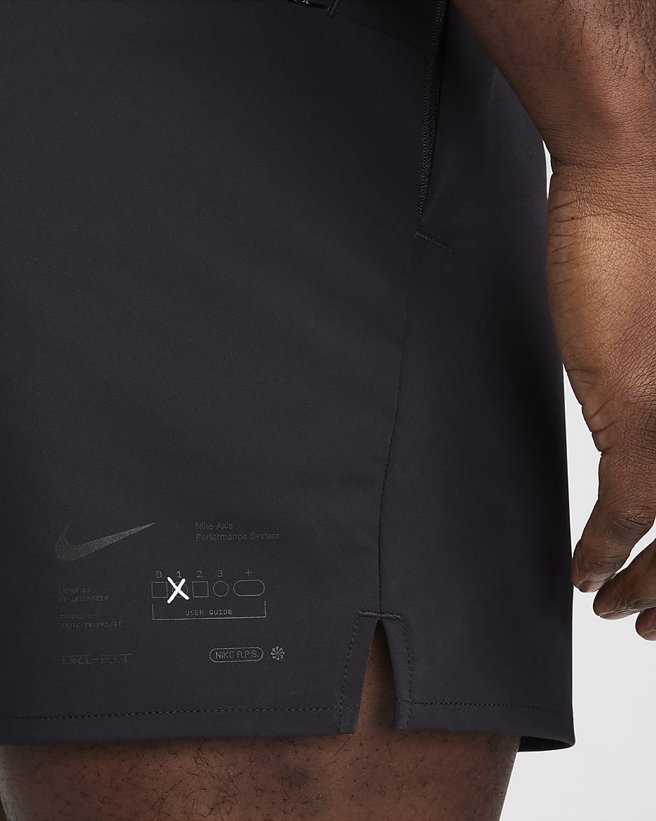 Nike A.P.S. Dri-FIT 15 cm-es, sokoldalú férfi rövidnadrág - Fekete/Anthracite