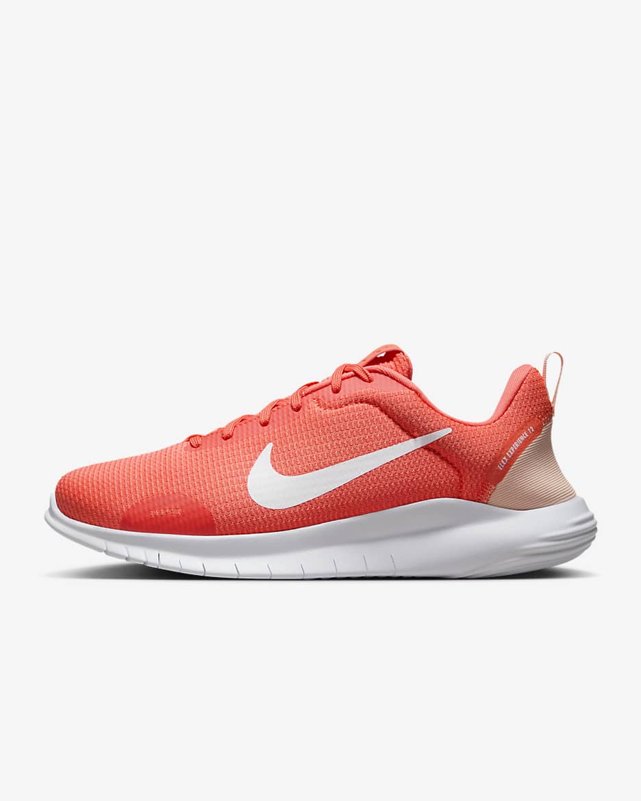 Nike Flex Experience Run 12 Women's Road Running Shoes (Extra Wide) - Light Wild Mango/Crimson Tint/White/White