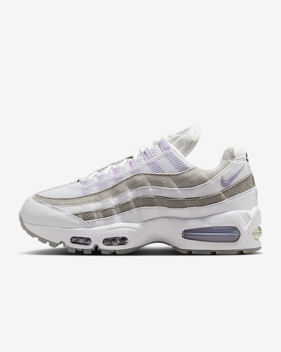 Nike Air Max 95 Damesschoenen - Wit/Light Graphite/Pearl Grey/Hydrangeas