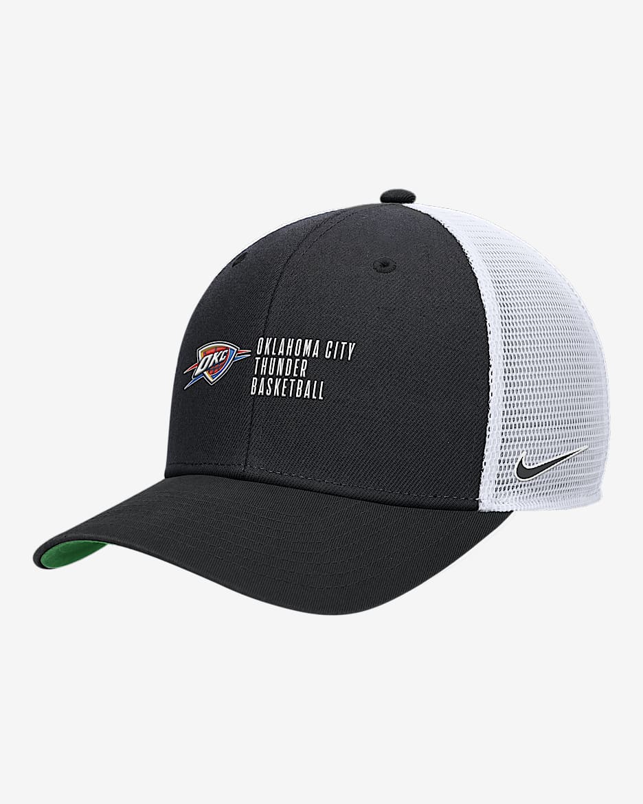Gorra de rejilla Nike de la NBA Oklahoma City Thunder 2024/25 Rise Icon Edition - Negro