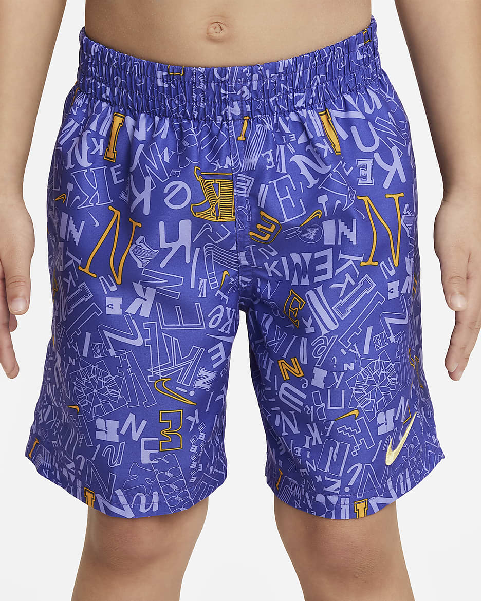 Shorts Volley de 13 cm para niño talla pequeña Nike Swim Blender - Violeta persa