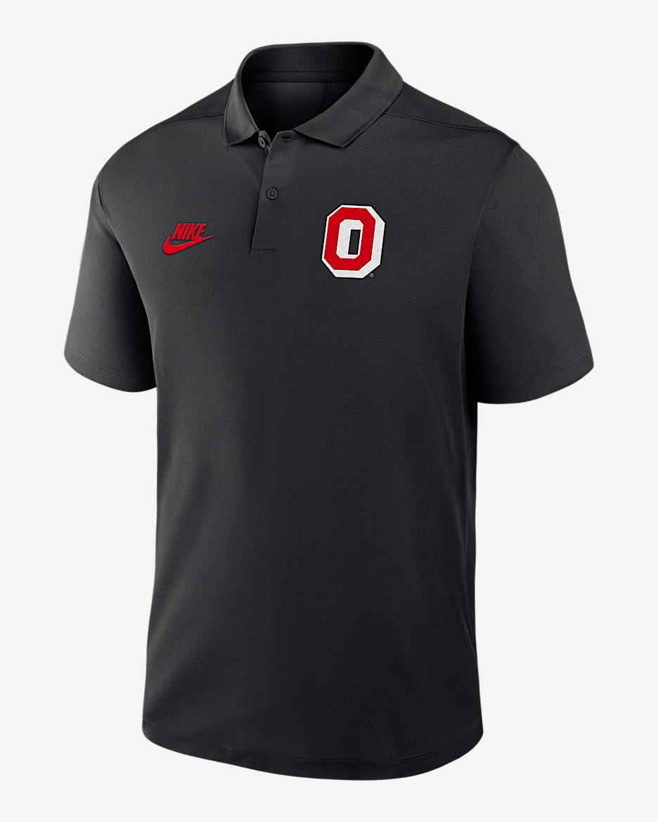 Ohio State Buckeyes Primetime Victory Legacy Vault Logo Men's Nike Dri-FIT College Polo - Black