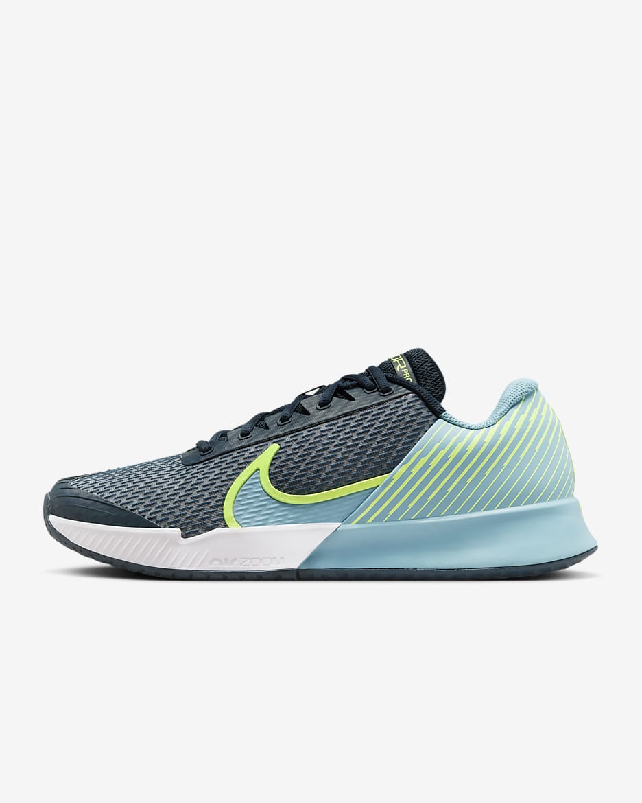 รองเท้าเทนนิสฮาร์ดคอร์ทผู้ชาย NikeCourt Air Zoom Vapor Pro 2 - Armory Navy/Volt/Denim Turquoise