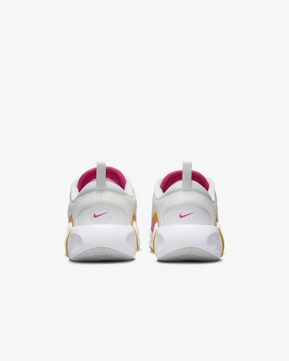 Nike Infinity Flow hardloopschoenen voor kids - Summit White/Pinksicle/University Gold/Arctic Orange