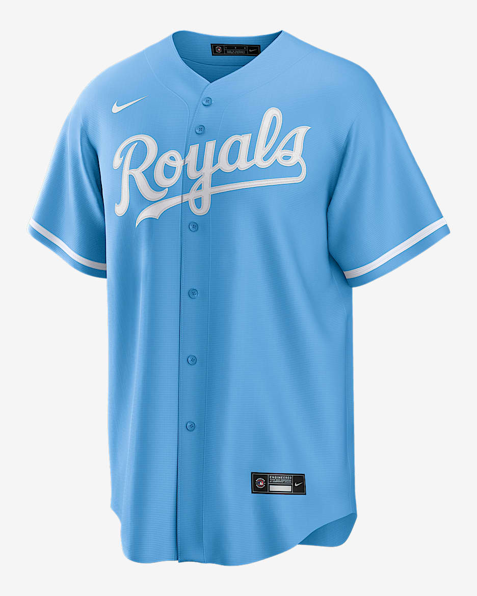 Bobby Witt Jr. Kansas City Royals Men's Nike MLB Replica Jersey - Light Blue