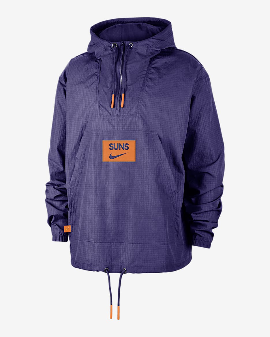 Anorak Nike NBA Phoenix Suns Club Courtside pour homme - New Orchid/Clay Orange/Clay Orange