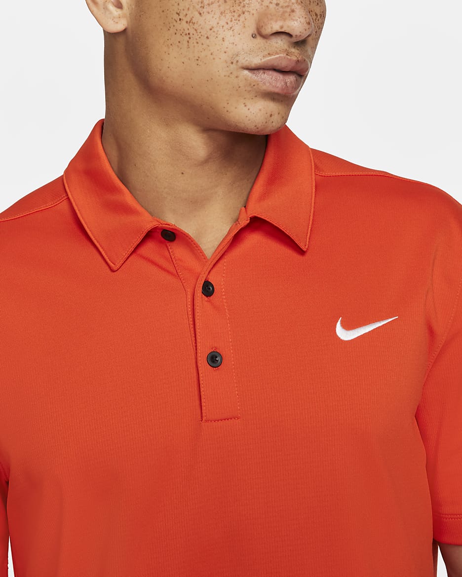 Nike Men's Football Polo - Team Orange/Black/White