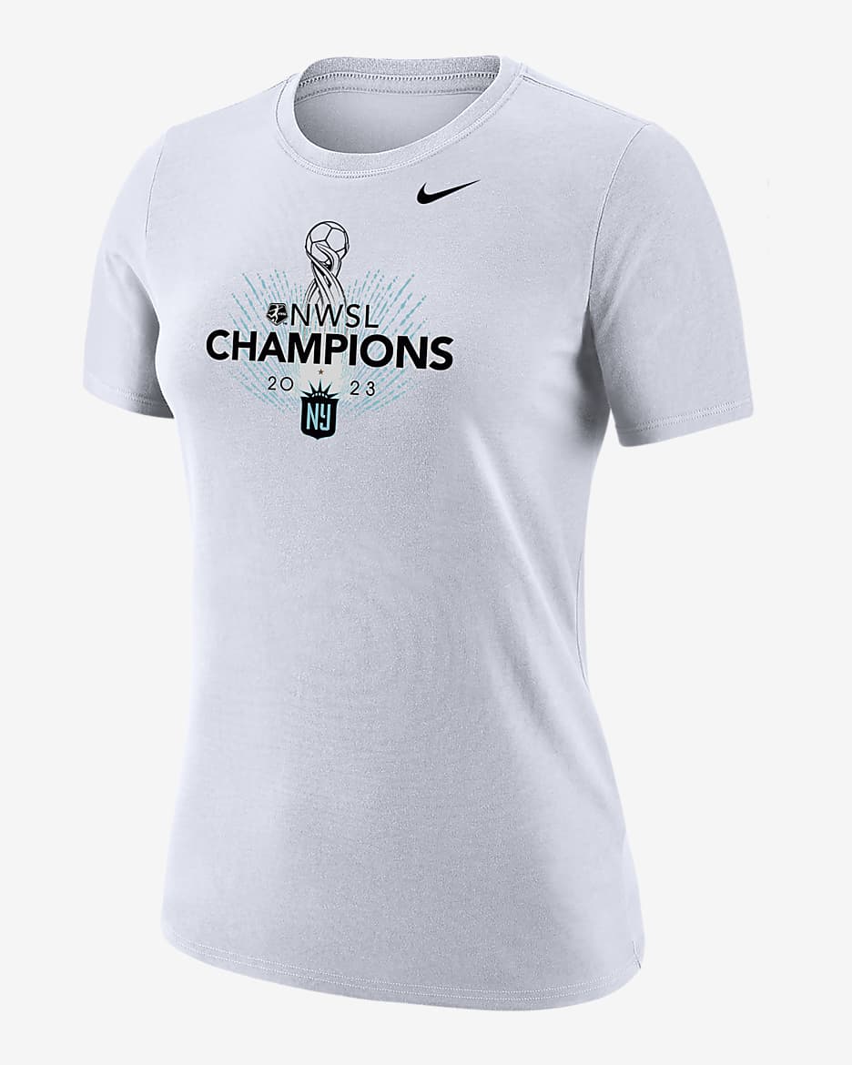 NJ/NY Gotham FC 2023 NWSL Champions Women's Nike T-Shirt - White