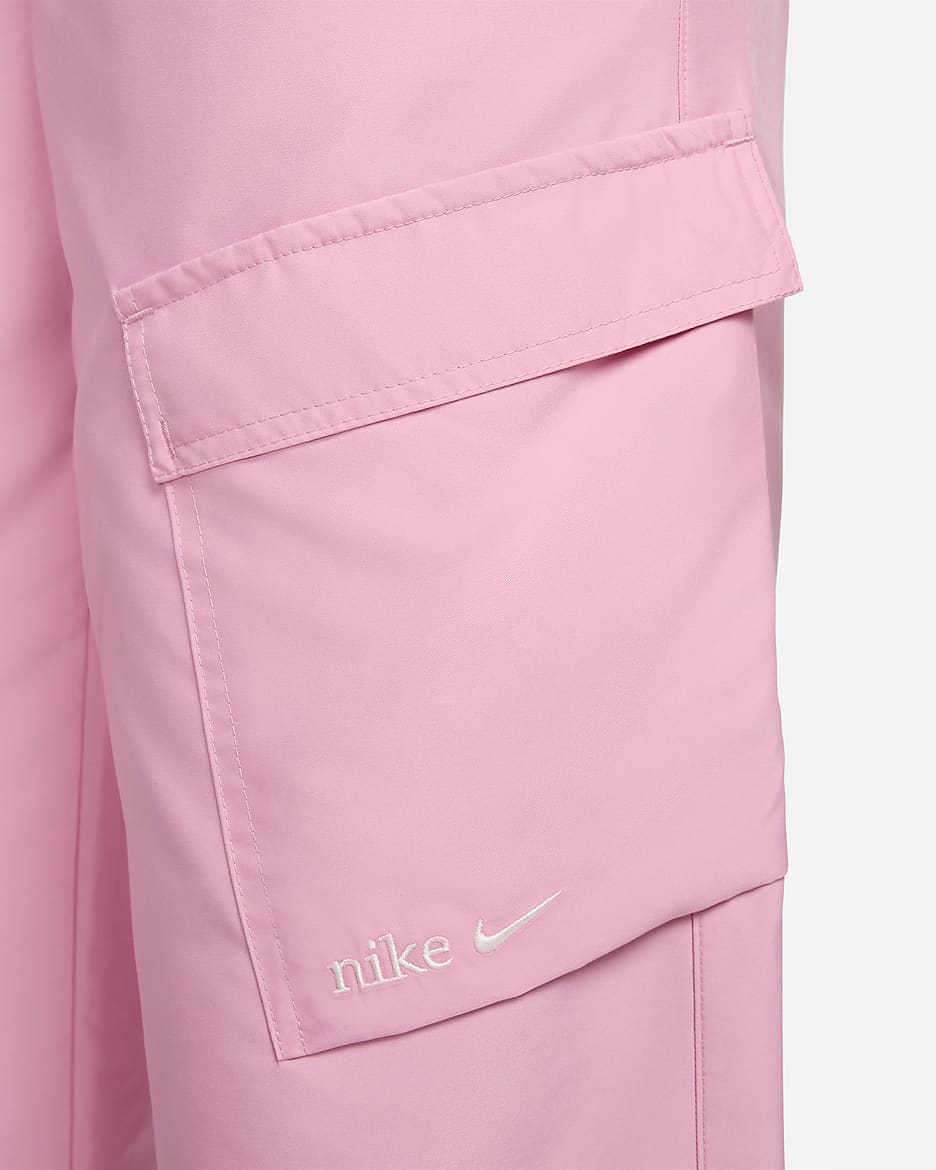 Nike Sportswear Women's Woven Cargo Trousers - Pink Rise