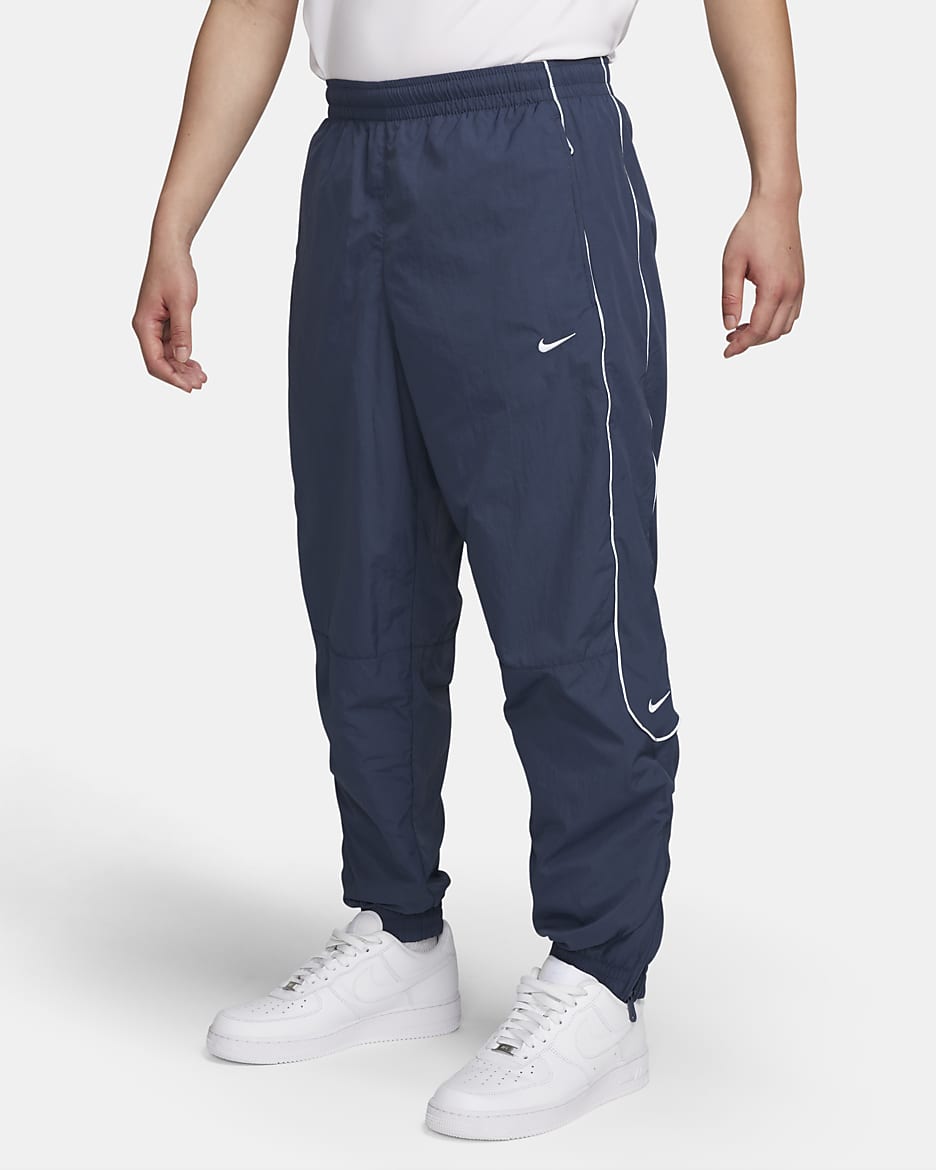 Nike Solo Swoosh Men's Tracksuit Bottoms - Thunder Blue/White