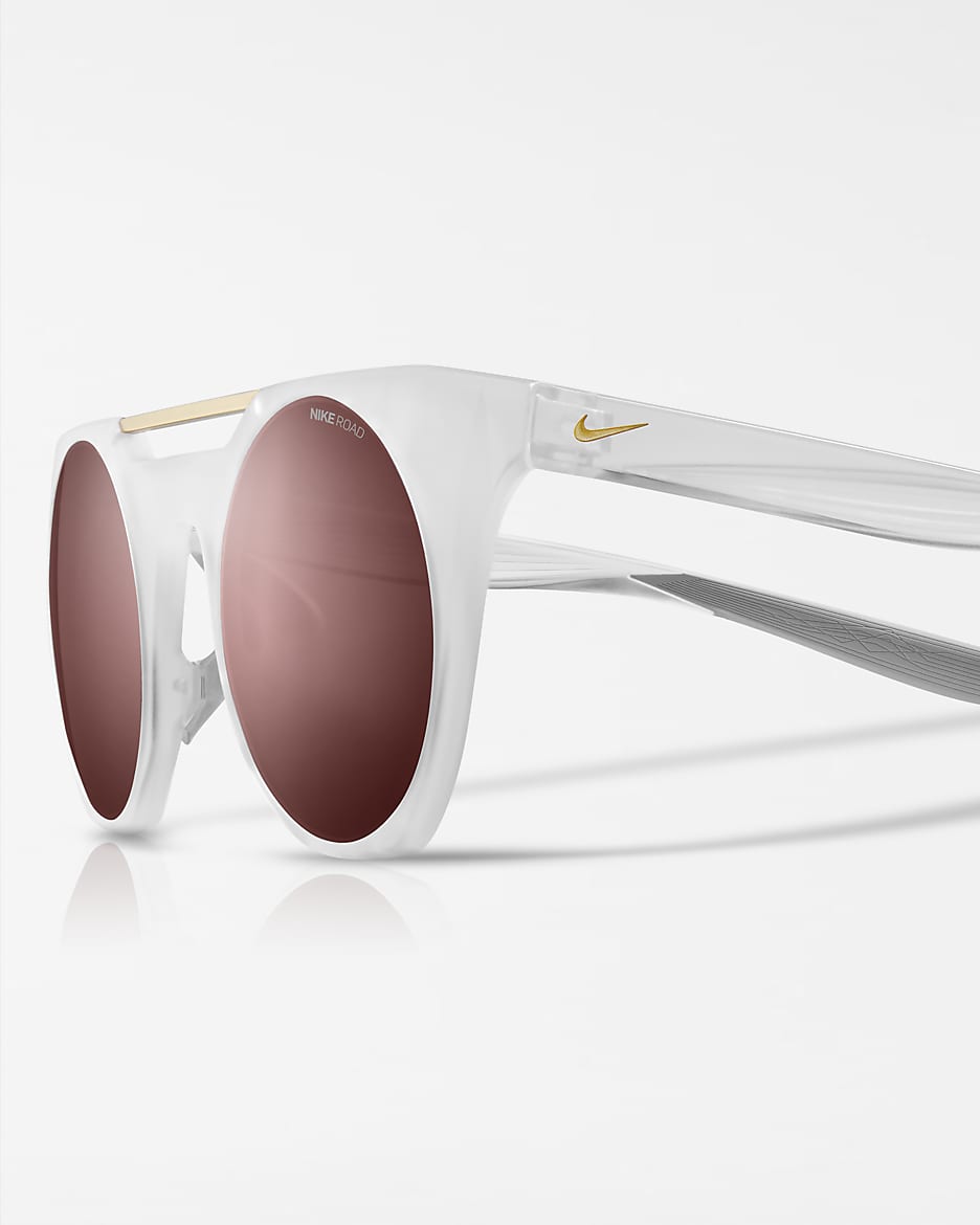 Nike Bandit Rise Road Tint Sunglasses - Clear/Gold