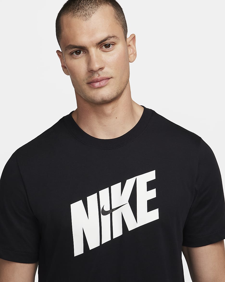 Nike Men's Dri-FIT Fitness T-Shirt - Black