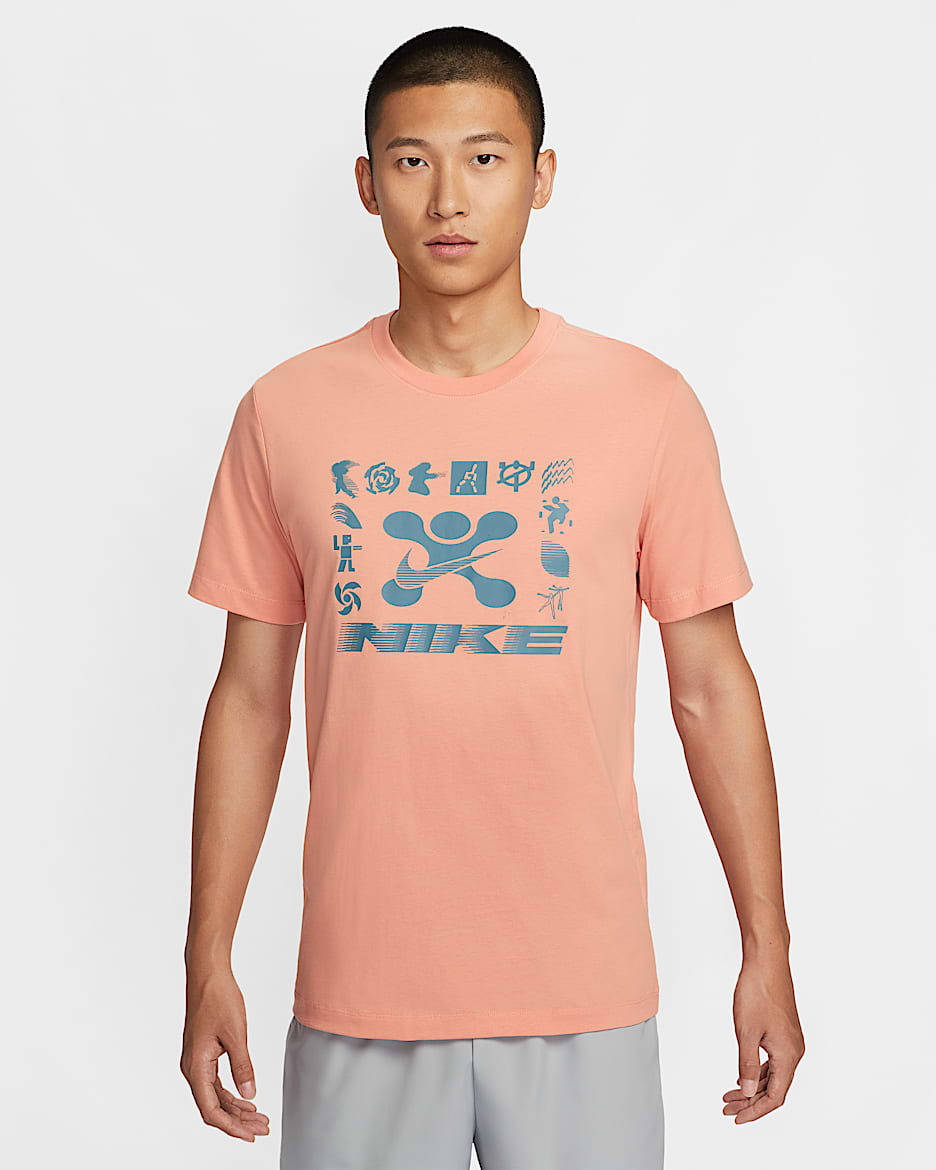 Nike 男款健身 T 恤 - Apricot Agate