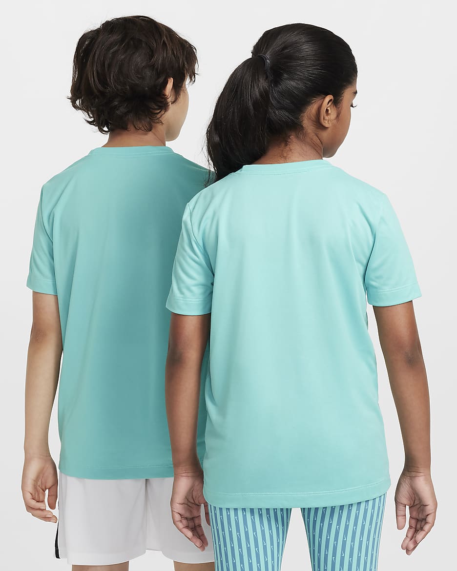 Playera Dri-FIT para niños talla grande Nike Legend - Escarcha verde