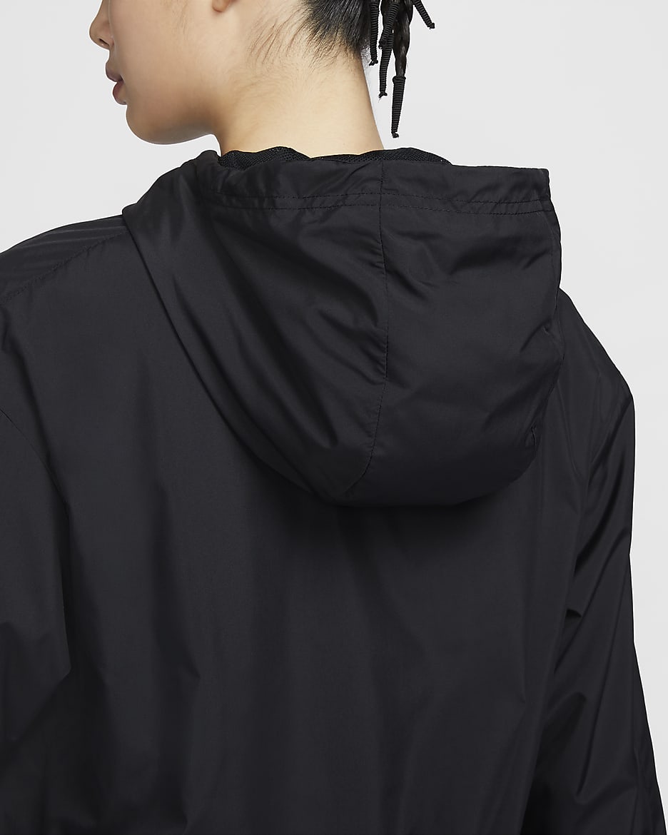 Nike Sportswear Classic Wovens Women's Loose UV Protection Hooded Jacket - Black/White