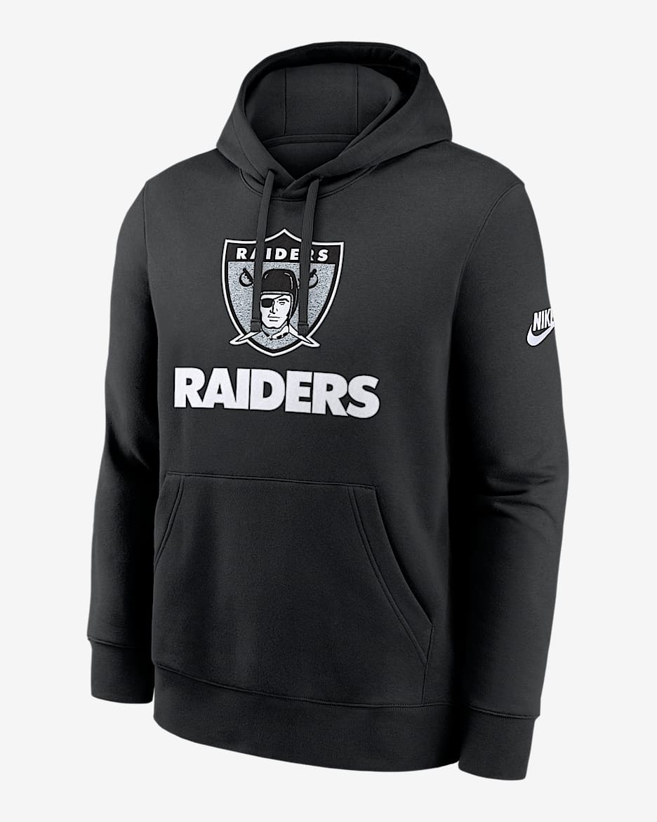 Las Vegas Raiders Best Season Rewind Club Men's Nike NFL Pullover Hoodie - Black