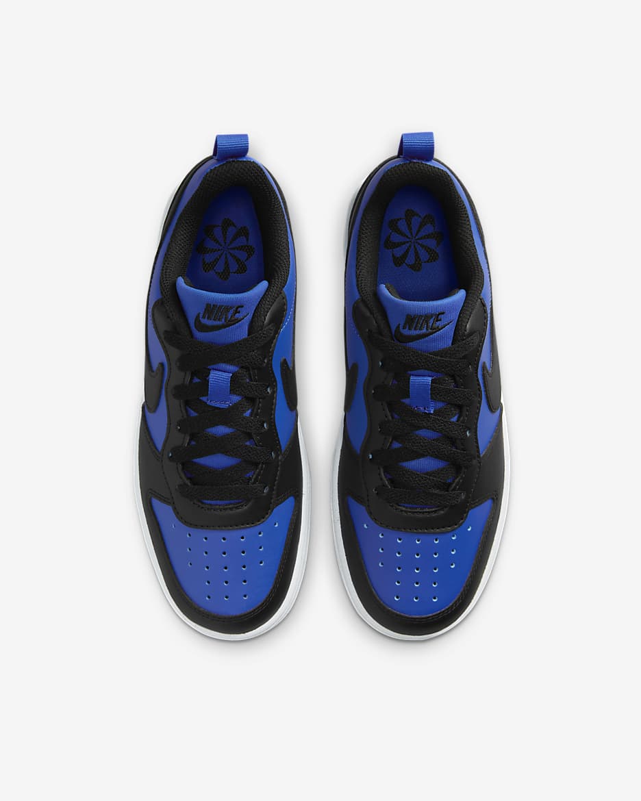 Boty Nike Court Borough Low Recraft pro větší děti - Game Royal/Bílá/Černá