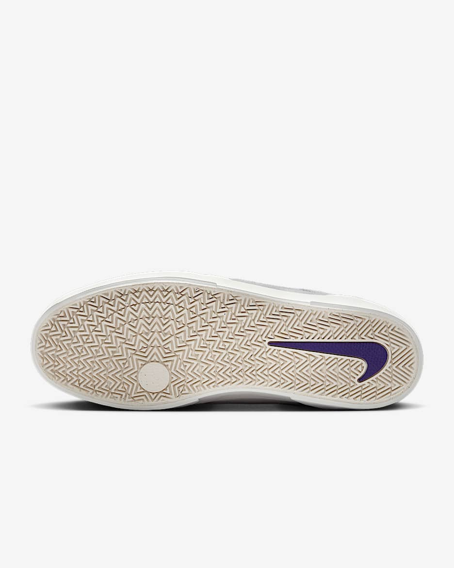 Tenis para hombre Nike SB Malor - Tinte platino/Gris lobo/Blanco cumbre/Morado cancha