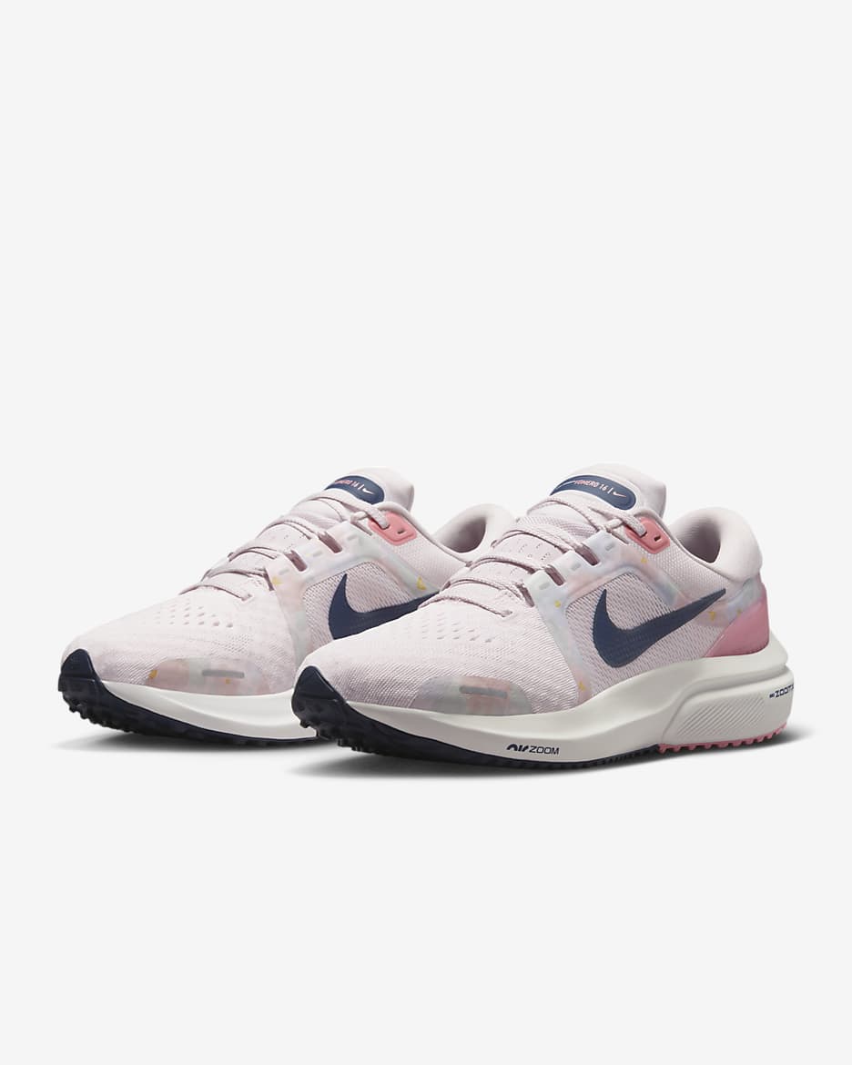 Nike Vomero 16 Premium Women's Road Running Shoes - Pearl Pink/White/Coral Chalk/Midnight Navy