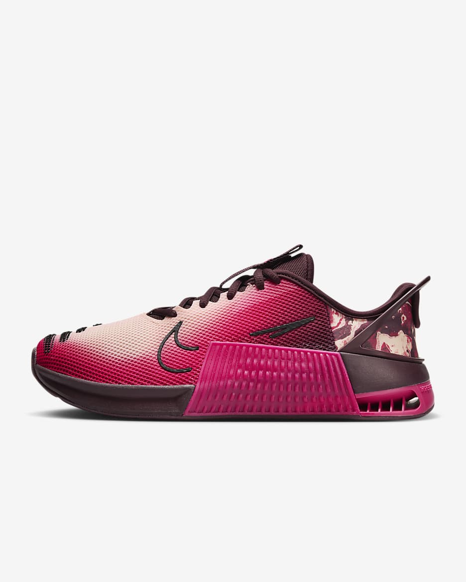 Nike Metcon 9 EasyOn AMP Women's Workout Shoes - Burgundy Crush/Rush Pink/Crimson Tint/Black