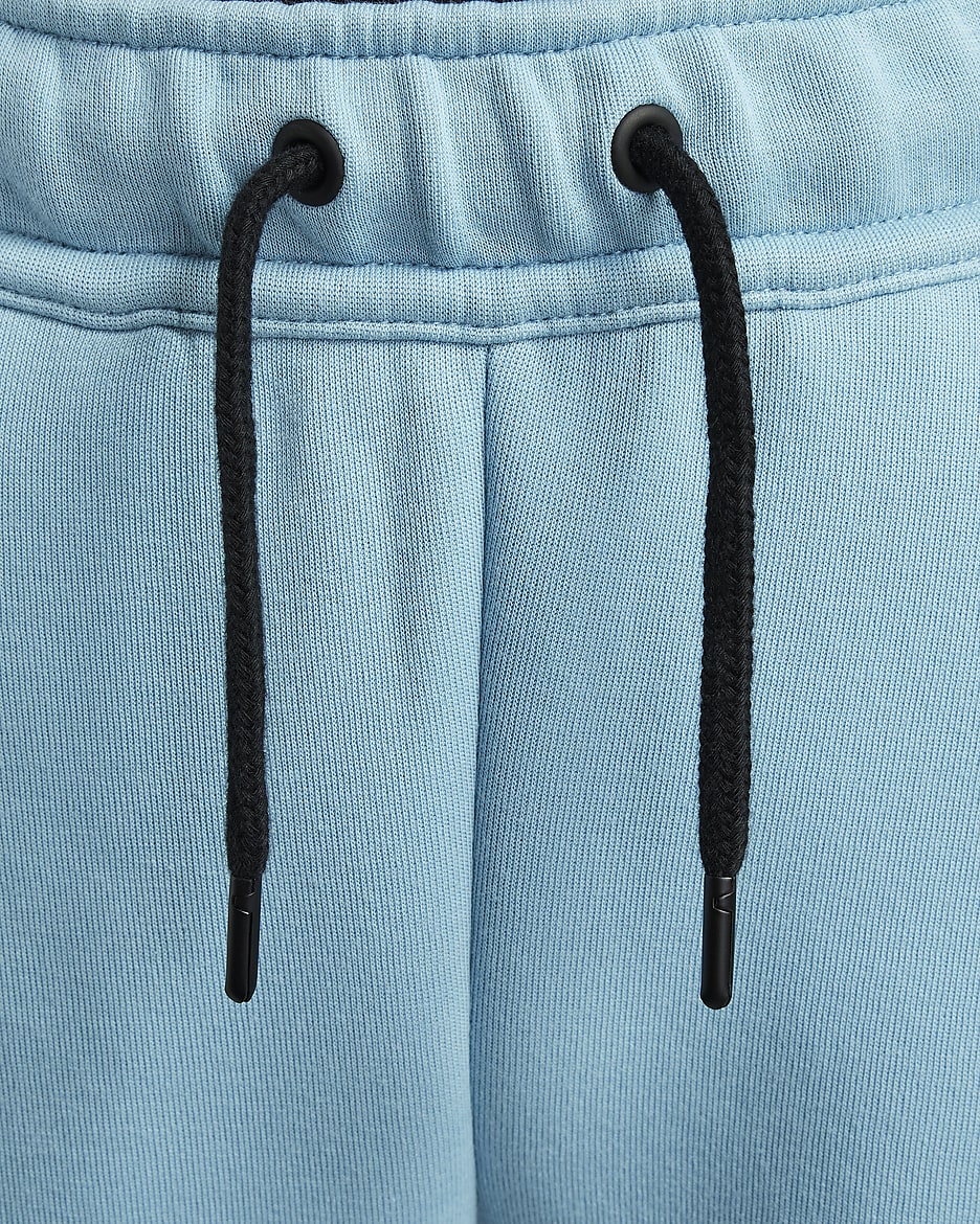 Nike Sportswear Tech Fleece bukse for store barn (gutt) - Denim Turquoise/Svart/Svart