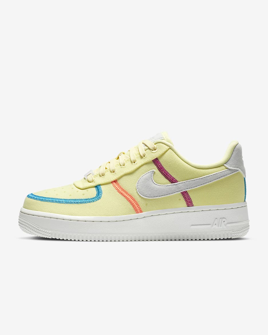 Nike Air Force 1 '07 LX Women's Shoes - Life Lime/Laser Blue/Hyper Orange/Photon Dust