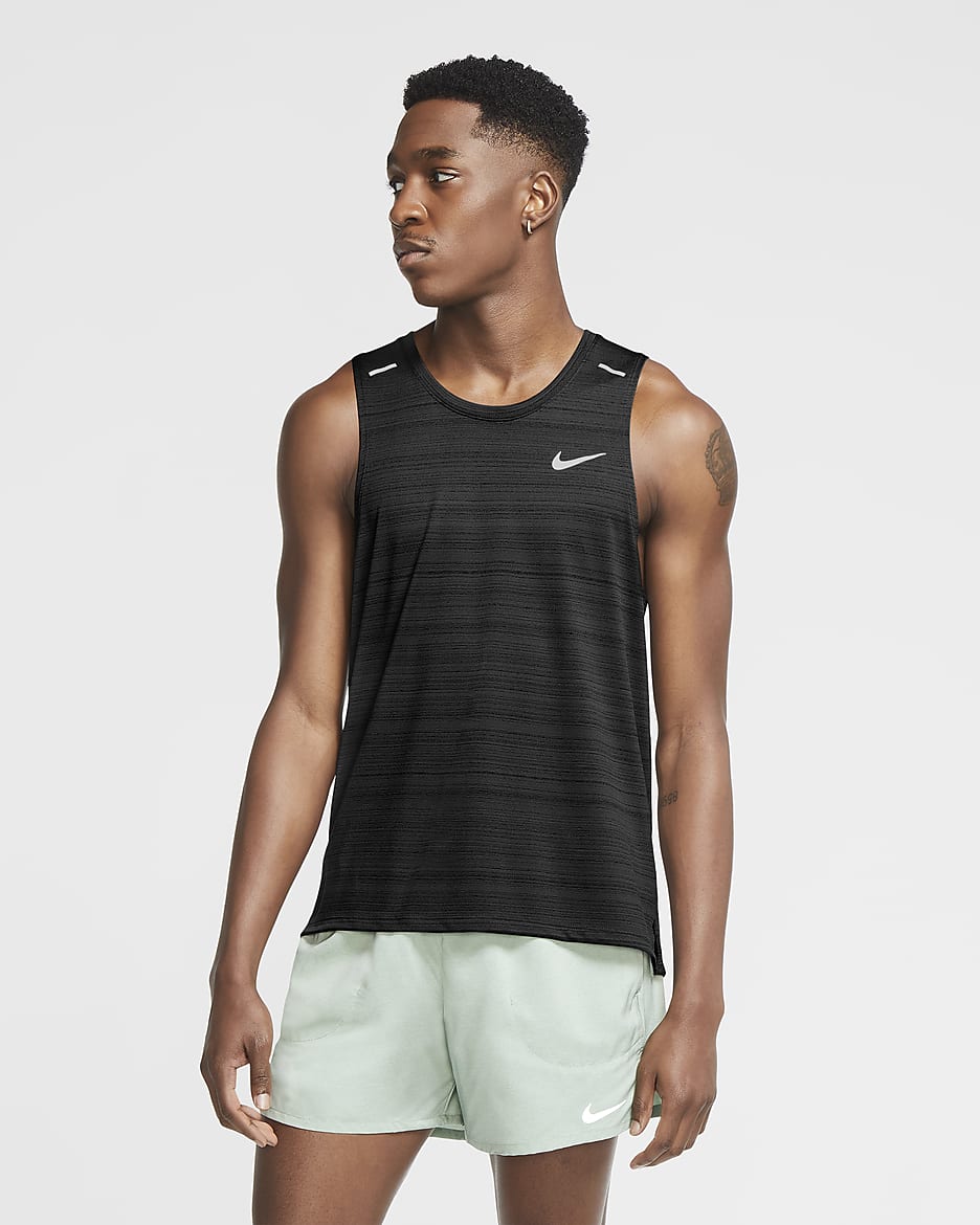 Nike Dri-FIT Miler Men's Running Tank - Black