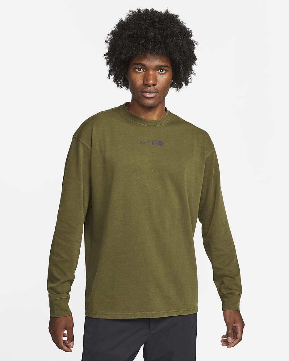大坂 なおみ ロングスリーブ Tシャツ - ラフグリーン