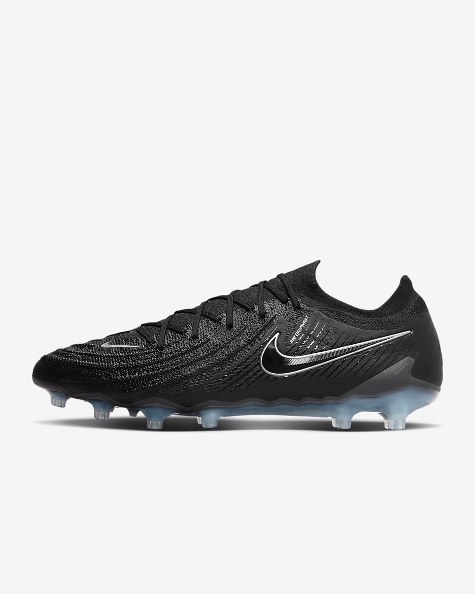 Nike Phantom GX 2 Elite Artificial-Grass Low-Top Soccer Cleats - Black/Black
