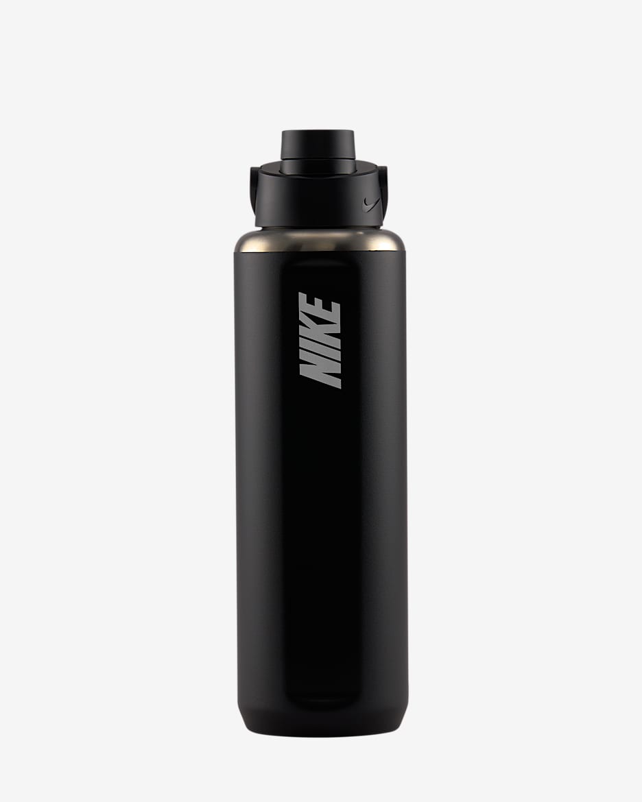 Nike Recharge Stainless Steel Chug Bottle (32 oz) - Black