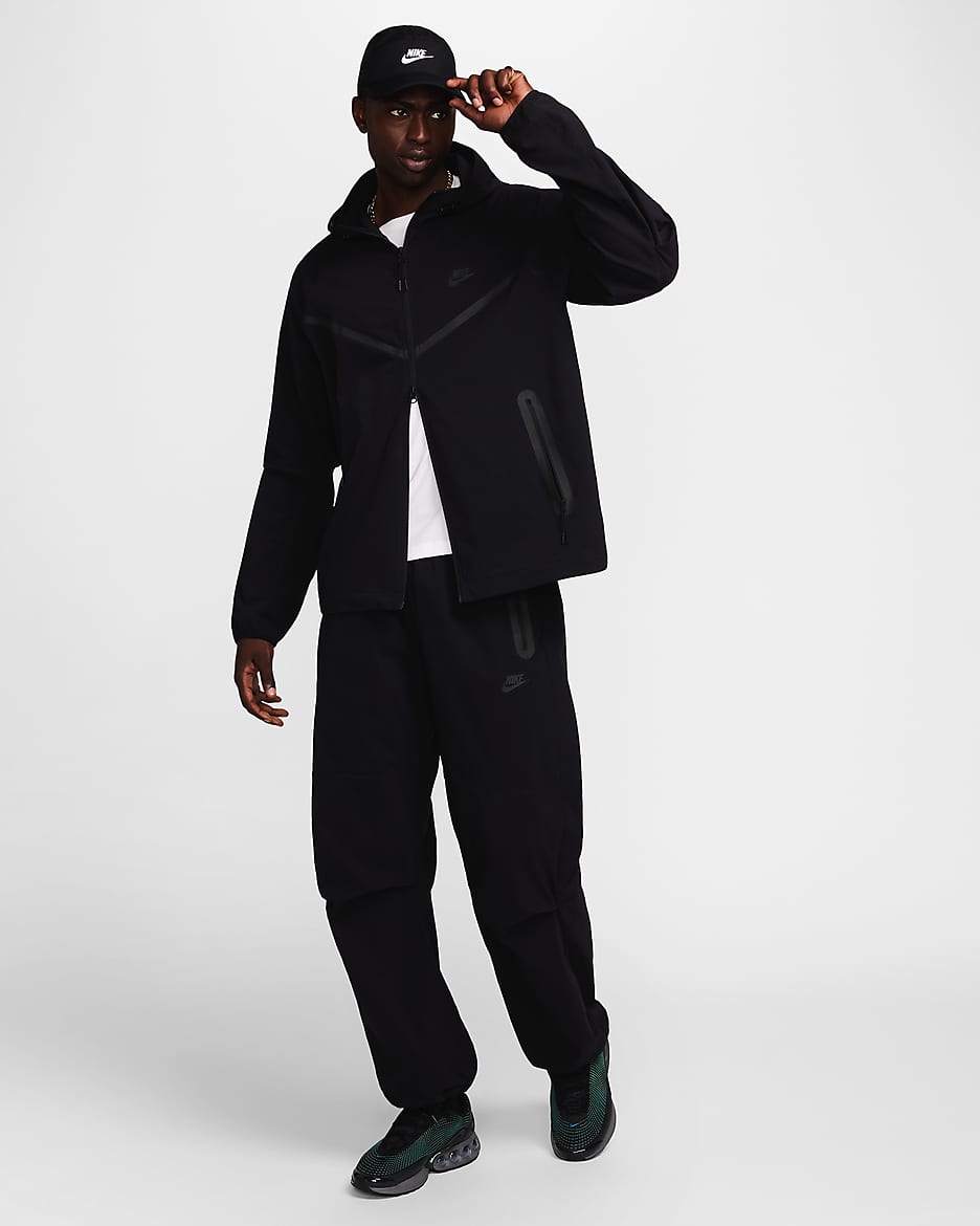 Giacca in tessuto Nike Tech – Uomo - Nero/Nero/Nero