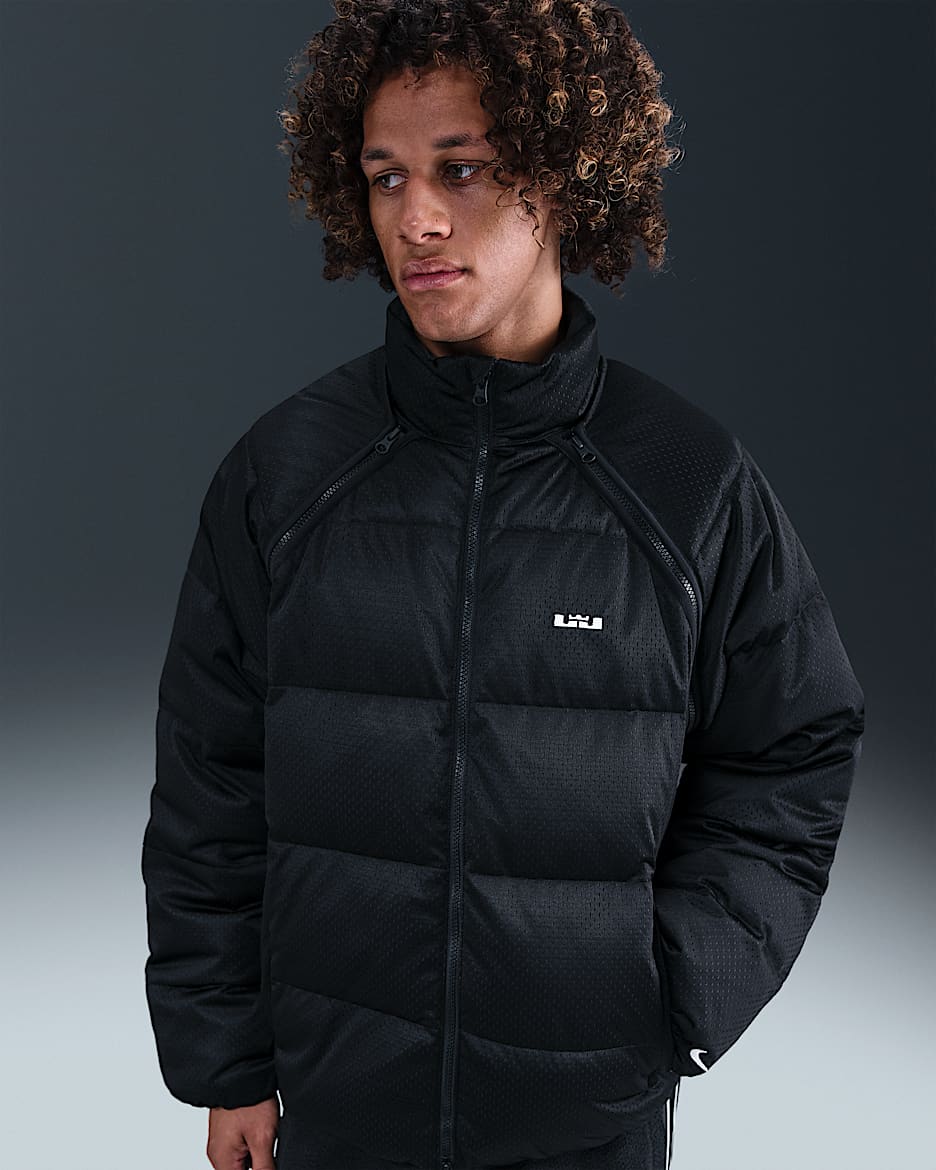 Veste en duvet Therma-FIT LeBron pour homme - Noir/Sail