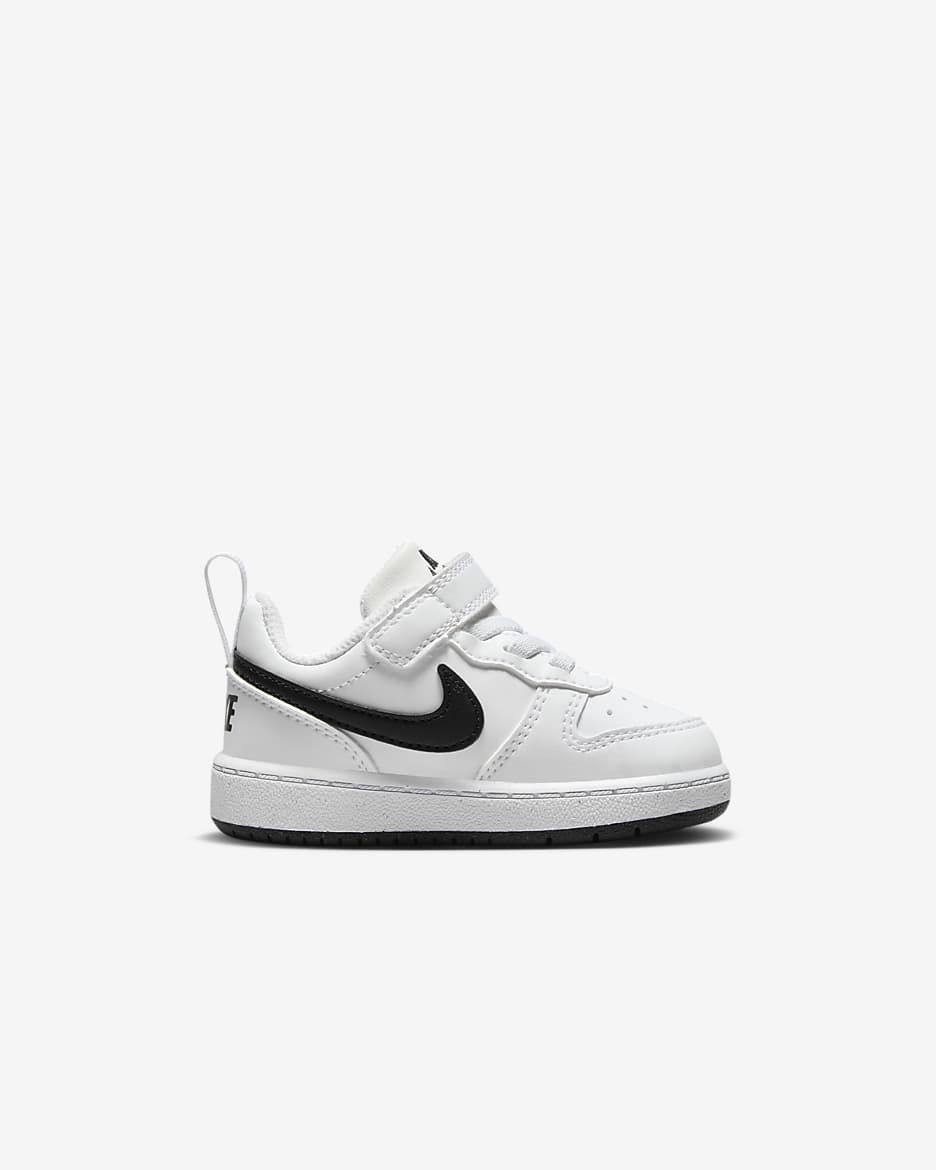 Chaussure Nike Court Borough Low Recraft pour bébé et tout-petit - Blanc/Noir