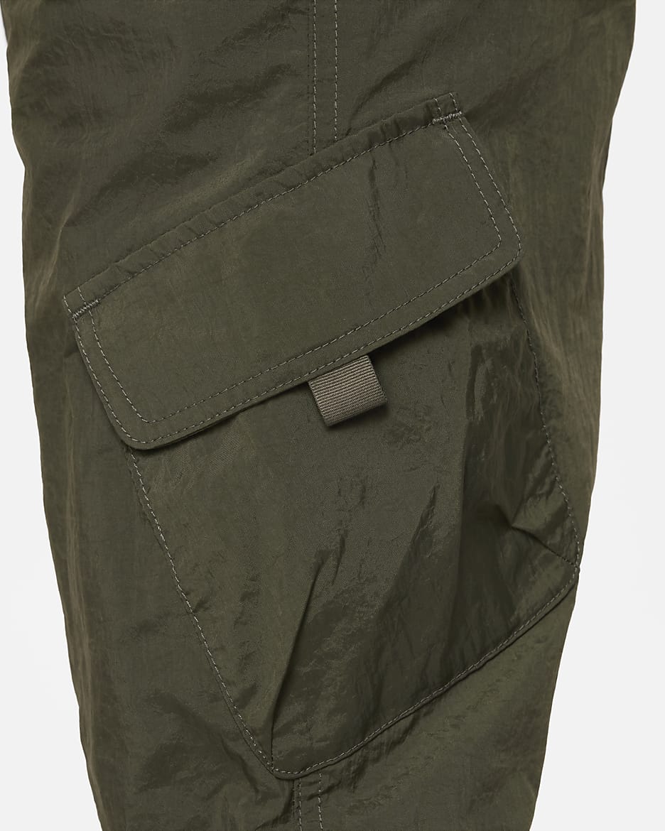 Pantalon cargo tissé taille haute Nike Sportswear pour ado (fille) - Cargo Khaki