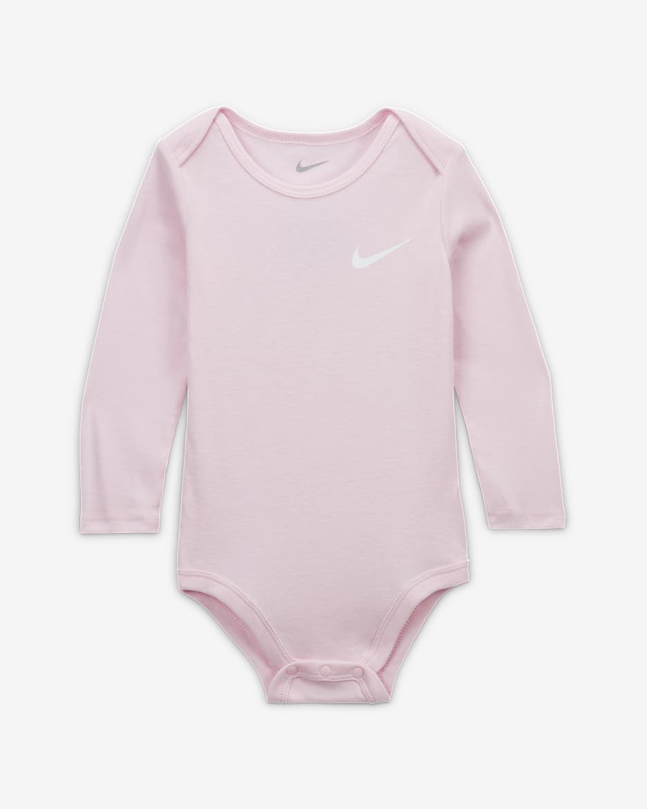 Conjunto de 3 piezas de body para bebé (12 a 24 meses) Nike Essentials - Espuma rosa