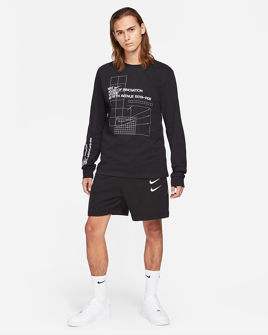 Nike Sportswear Men's Long-Sleeve T-Shirt - Black