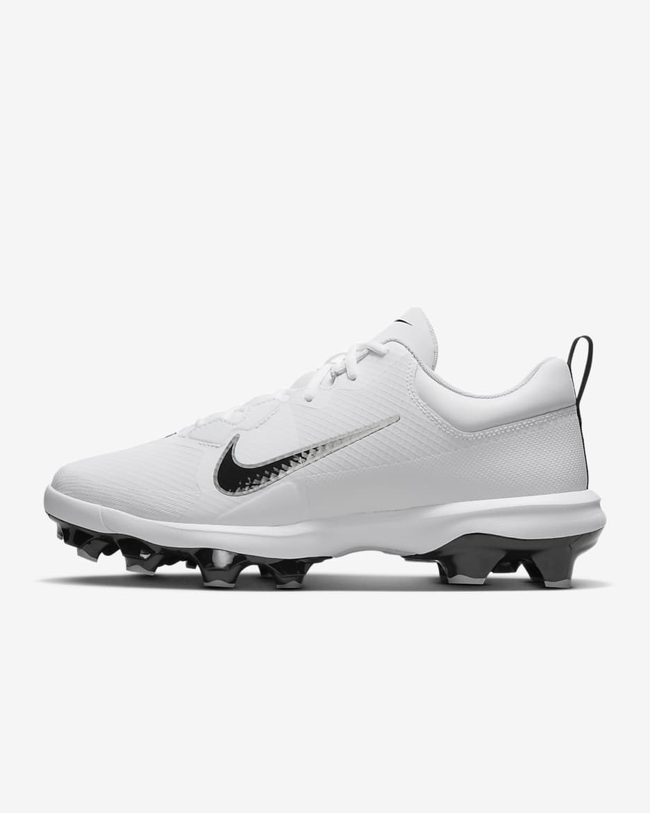 Tacos de béisbol Nike Force Trout 9 Pro MCS - Blanco/Plata metalizado/Platino puro/Negro