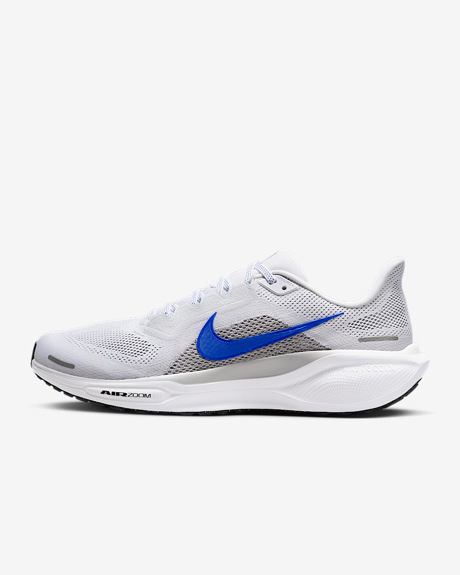 Tenis de correr en pavimento para hombre Nike Pegasus 41 - Blanco/Gris lobo/Platino puro/Azul carrera