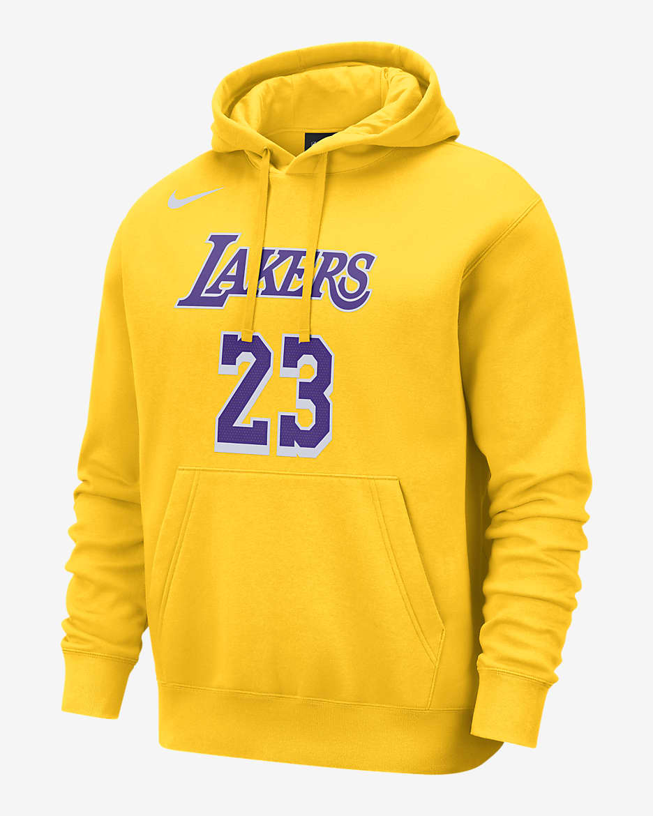 Sweat à capuche Nike NBA Los Angeles Lakers Club pour homme - Amarillo