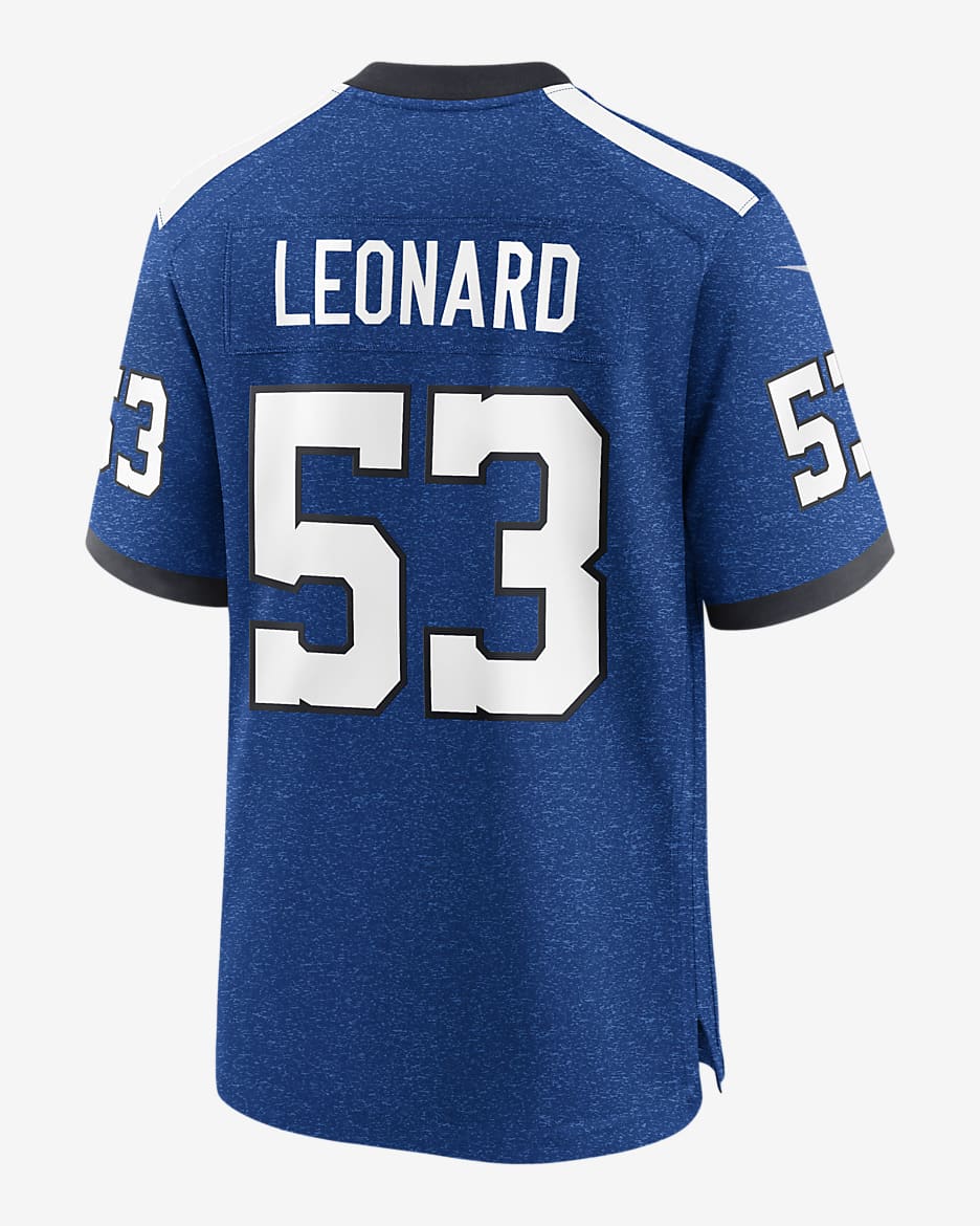 Shaquille Leonard Indianapolis Colts Men's Nike NFL Game Football Jersey - Royal Blue