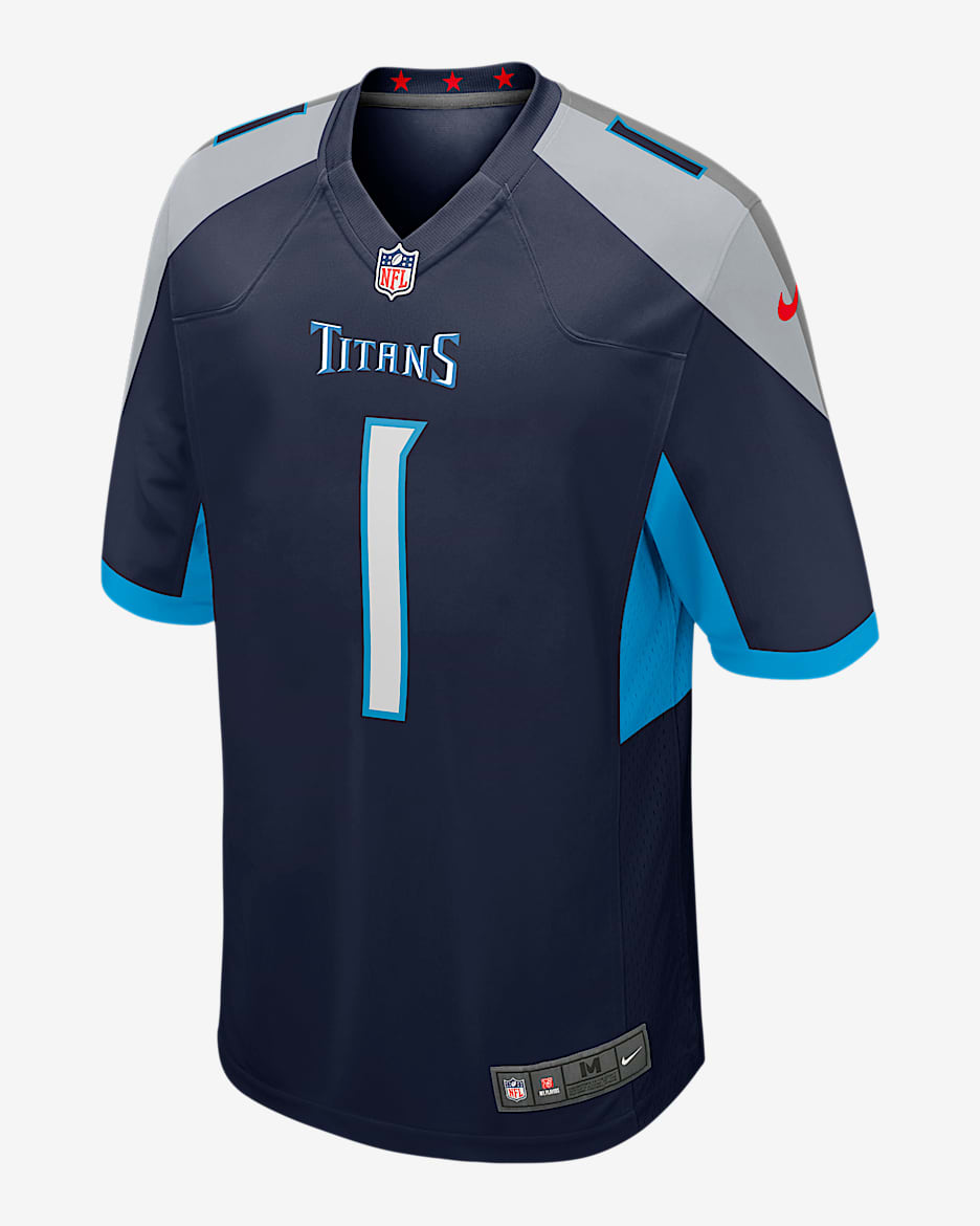 Cam Ward Tennessee Titans 2025 NFL Draft First Round Pick Men's Nike NFL Game Jersey - Navy
