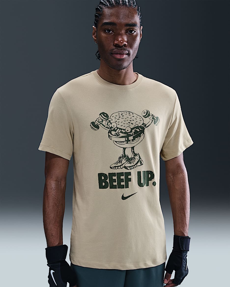 Nike Men's Dri-FIT Training T-Shirt - Desert Khaki