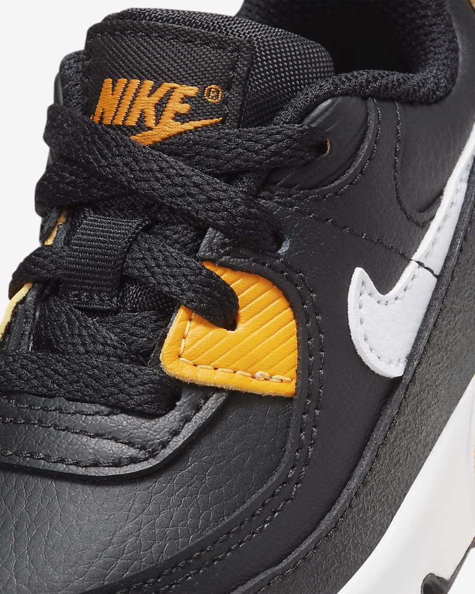 Nike Air Max 90 LTR Baby/Toddler Shoes - Black/University Gold/White